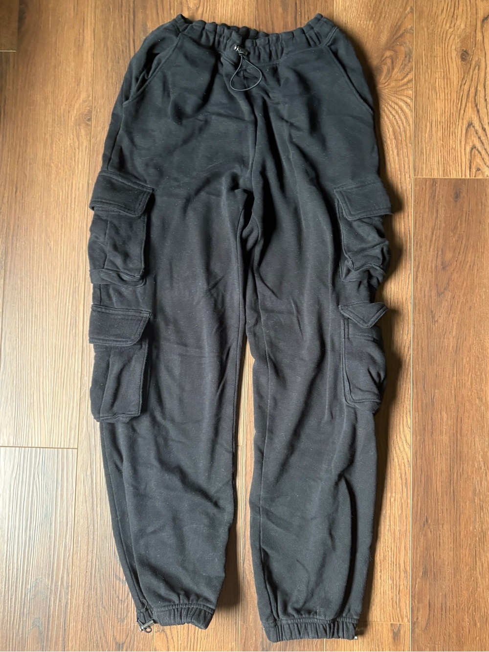 Aeropostale Black Cargo Jogger Track Pants